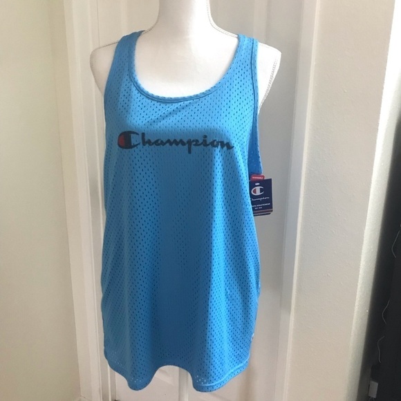 Champion Reversible Mesh Jersey Tank Top Sz Lg - Picture 2 of 5